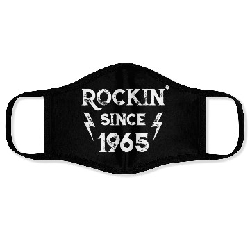 Discover 57 Year Old: Classic Rock 1965 57th Birthdayfantas Face Masks
