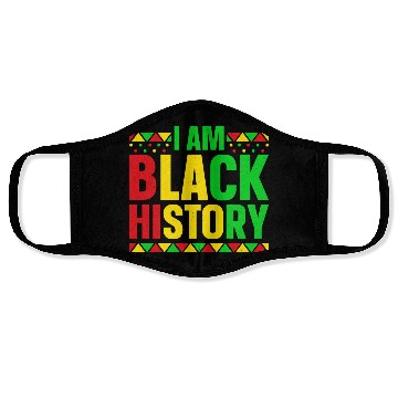 Discover I Am black History Face Masks