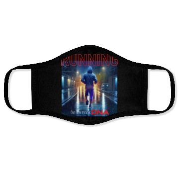 Discover Running Is In My Dna Face Masks