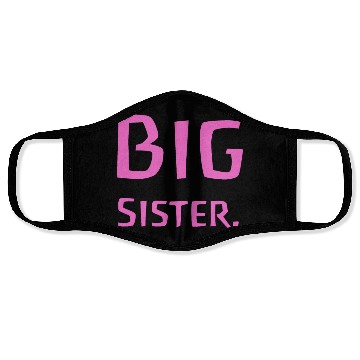 Discover Big Sister Pink - Baby Birth Family Baptism Face Masks