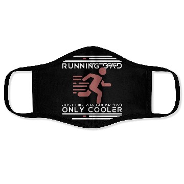 Discover Funny Running For Men Dad Marathon Runner Coach Face Masks