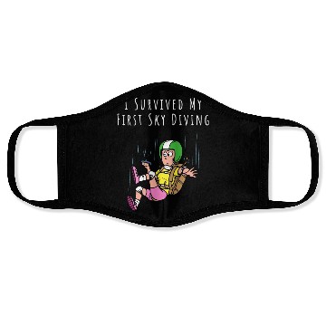 Discover I Survived My First Sky Diving Face Masks