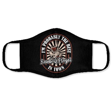 Discover Baseball Baseballer Hilarious Face Masks