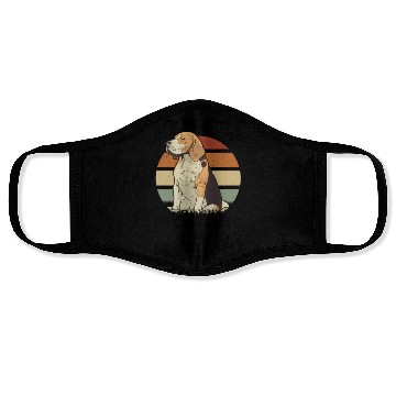 Discover Beagle dog lover pet Face Masks