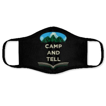 Discover Camp and Tell Camping Friends Camper Buddy Couples Face Masks