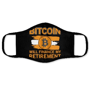 Discover Bitcoin Retirement Crypto Currency Face Masks