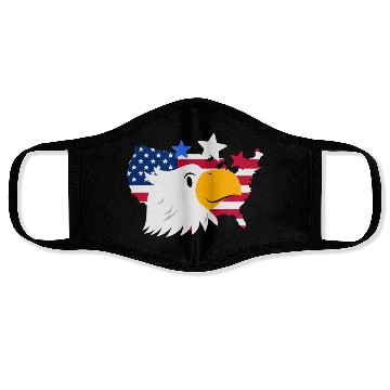 Discover Celebrate independence day a cute Eagle Face Masks