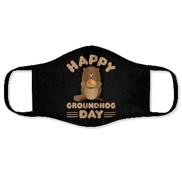 Discover Groundhog Day cute print retro Face Masks