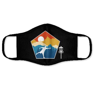 Discover Disc Golf Disc Golfing Ultimate Frisbee Natur Face Masks