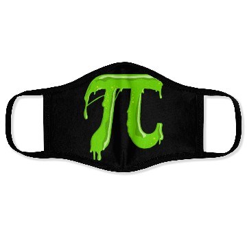 Discover Green Slimy Pi - Funny Pi Day Math Teacher Face Masks