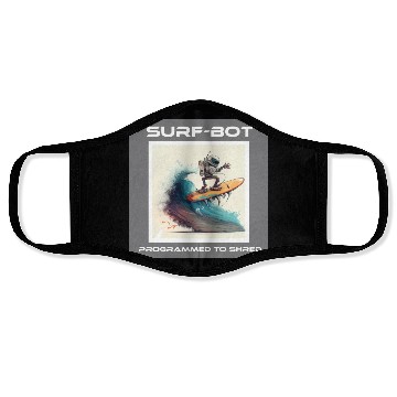 Discover ToonBot Surfer Face Masks