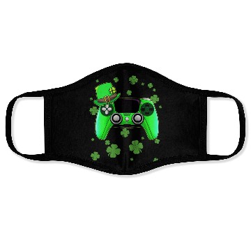 Discover Game Console St Patricks Day Gamer Face Masks