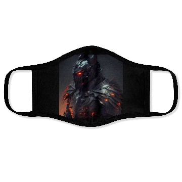 Discover Dark fantasy knight version 9 Face Masks