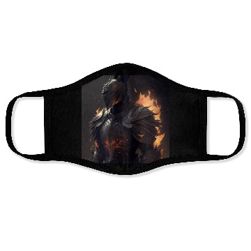Discover Dark fantasy knight version 8 Face Masks