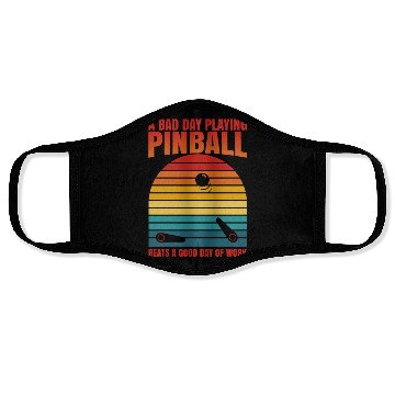 Discover Retro Pinball Beats Work Arcade Machine Face Masks