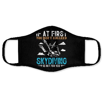 Discover Skydiving, Skydiver , Sky diver Face Masks