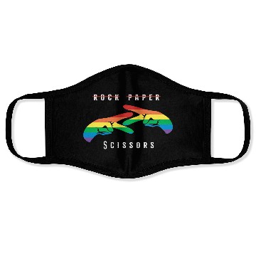 Discover Rock Paper Scissors | Funny Lesbian Pride LGBT Face Masks