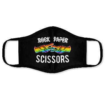 Discover Rock Paper Scissors Lesbian Pride Rainbow LGBT Face Masks