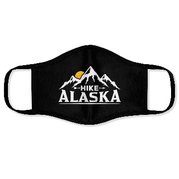 Discover Hike Alaska Hiker Hiking Nature Face Masks