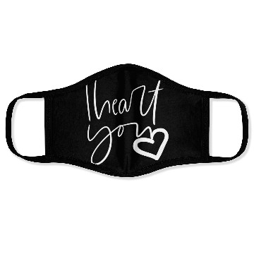 Discover I love you Face Masks