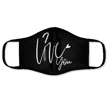 Discover I love you Face Masks