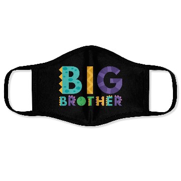Discover Big Brother Boy Dino Lover Face Masks