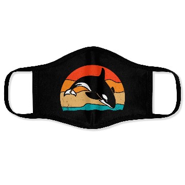 Discover King Orca, Ruler of the Seas Face Masks