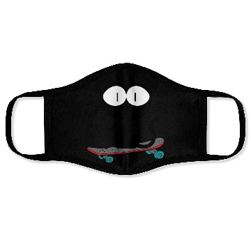 Discover 90s, skateboard cat Face Masks