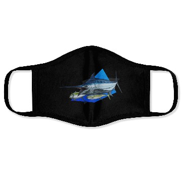 Discover Marlin Face Masks Blue n Black