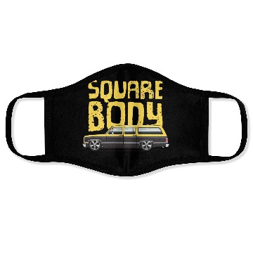Discover square body Colonial yellow Face Masks