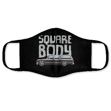 Discover square body Light Silver Face Masks