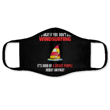 Discover Windsurfer Wave Ocean Windsurfing Sailboarding Face Masks