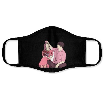 Discover HAPPY VALENTINE DAY❤❤ Face Masks