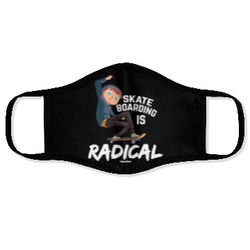Discover Young skateboard skater cool Face Masks