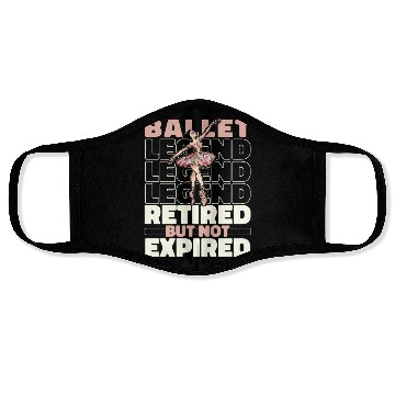 Discover Ballet Ballerina Retired Face Masks