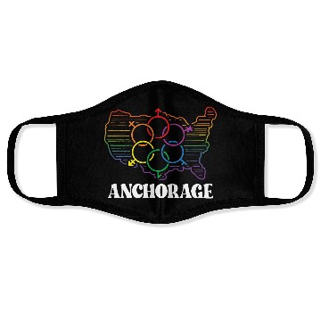 Discover Anchorage Pride Month Pride Flag LGBT Community LG Face Masks