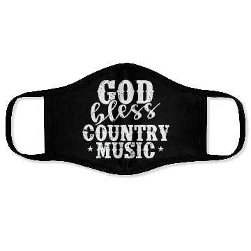 Discover God bless Country Music USA America Cowboys Face Masks