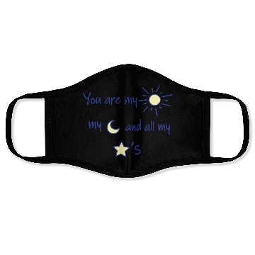 Discover Sun Moon and Stars Face Masks