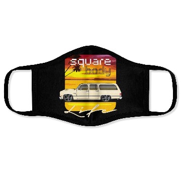 Discover square Santa Fe Tan Face Masks