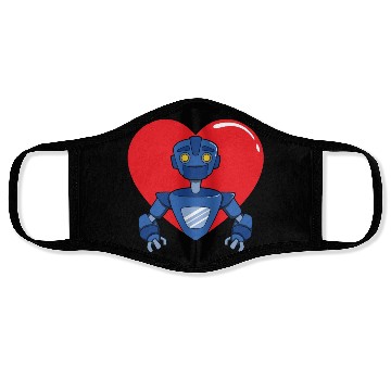 Discover Robot Love Face Masks