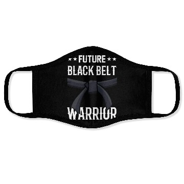 Discover Future Black Belt Warrior Martial Arts MMA Belts Face Masks