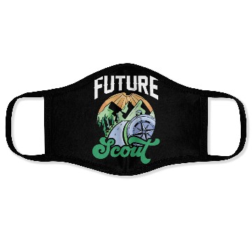 Discover Future Scout Outdoor Hiking Scouting Scouts Face Masks