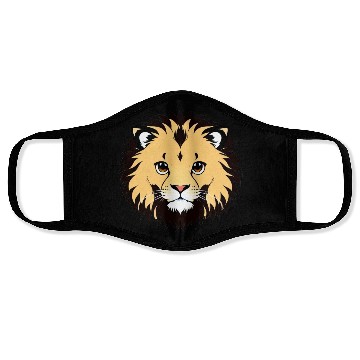 Discover Royal Cartoon Lion - King of the Jungle 22 Face Masks