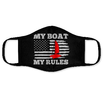 Discover Catamaran Sailor My Boat My Rules Face Masks
