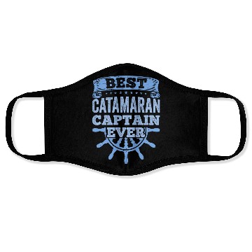 Discover Catamaran Sailing Sailor Best Catamaran Captain Face Masks