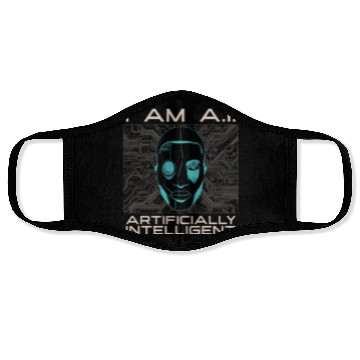 Discover Artificial Intelligence I Am A.I Computer Science Face Masks