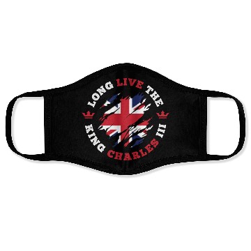 Discover King Charles 3rd British Flag Coronation Face Masks