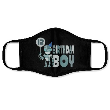 Discover Birthday Boy 12 Years Old Face Masks
