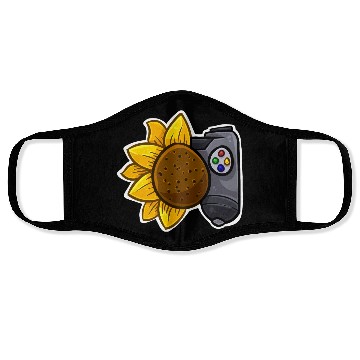 Discover Sunflower Game Controller (MyLittleGaming) Face Masks