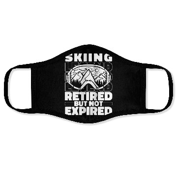 Discover Skiing Skier Retired Face Masks
